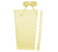 XXDingbs Corset Kit Zipper Replacement Adjustable Fit Satin Corset Back Kit Wedding Dress Zipper Extender for Dress, Yellow, 14