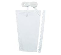 XXDingbs Corset Kit Zipper Replacement Adjustable Fit Satin Corset Back Kit Wedding Dress Zipper Extender for Dress White 20"