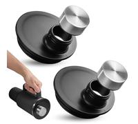 Xxerciz 40oz Leak Proof Lid for Stanley H2.0 Quencher Protour Tumbler, 2 Pack Spill Proof Lid Replacement Cover Top with Wide Mouth for Stanley Cup Accessories (Black+Black)