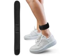 Xxerciz Ankle Band Compatible with Fitbit Inspire 3, Fitbit Charge 6 Fitness Tracker, Soft Adjustable Fitness Pedometer Ankle Strap for Men and Women, Black, Universal(Fits 7 to 13 in. ankles)