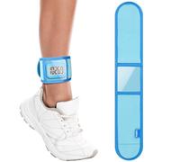 Xxerciz Ankle Band Compatible with Large Fitness Pedometer, Breathable Sport Ankle Band with Transparent Pouch for Step Counter Accessory (Ocean Blue)