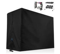 Xxerciz Dumbbell Rack Cover, Dust Cover for Marcy & Cap Barbell Two Tier Dumbbell Rack, Black, Compact, Oxford Cloth, 30L x 17W x 23.6H inch