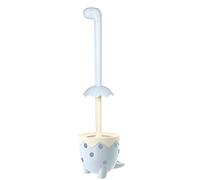 XXFLOWER Toilet Brush Dinosaur Shape,Cute Shape Look, TPR Bristles Round Brush, Compact Size Toilet Brushes Floor Standing, 1-Pack