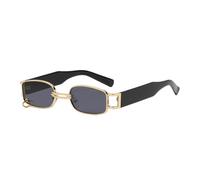 XXGJOALD 2025 Sunglasses Vintage Black Square Sunglasses Women Luxury Small Rectangle Sun Glasses Men Female Gradient Clear Mirror, C5, One Size
