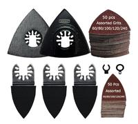 XXGO 105 Pcs Triangle Finger Oscillating Multi Tool Sanding Pads Kits XG3105U