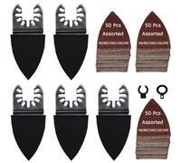 XXGO 155 Pcs Finger Multi Tool Sanding Pads Accessories Kits XG155F