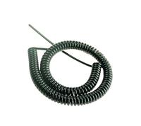 XXHNBF Coiled Extension Cord, Spiral Coiled Line Wire,0.2mm2 Black Spring Cable Multi 2/3/4/5/6/7/9 Core Pins Power Cord Can Extend The Tensile Wires(7 Core,2.5 Meter)