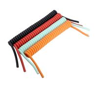 XXHNBF Coiled Extension Cord, Spiral Coiled Line Wire,5-Core USB High Current Spring Keyboard Cable Liquid Silicone Material Fast Charging Cord for Mobile Devices(Red)