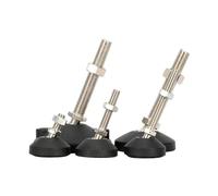 XXHNBF Furniture Leg,4pcs Universal Adjustable Furniture Levelling Feet M8/M10/M12 Screw Leg Stopper Swivel Base Lathe Legs(D50XM10X80)
