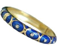 XXHNBF Women's Bracelet, Classic Enamel Circle Color Bangles Bracelets for Women Accessories Traditional Handcraft Ethnic Bangles China(Blue)