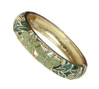 XXHNBF Women's Bracelet, Colorful Star Design Bangle Bracelet Spring Hinged Cuff Bracelets for Women Cloisonne Enamel Ethnic Hollow Bangles Chinese Traditional Handcraft(Red-Diameter 2.3 inch)