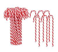 XXHUO 24 Pcs Candy Cane Christmas Tree Decorations, Candy Cane Ornaments 15cm Acrylic Christmas Decorations Candy Canes Ornaments For Xmas Party Gift Crafts Indoor Outdoor Home