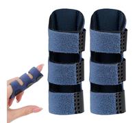 XXHUO Finger Splint, 2pcs Trigger Finger Splint Support Brace Adjustable Mallet Finger Splints For Broken Bent Fingers Thumbs Straighten Blue