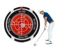 XXHUO Golf Green Reader, Golf Ball Markers Golf Markers For Putting Green 39mmx5mm Ball Marker Level Bubbles Golf Gadget Tool High Precision Aim Ball Marker Golf Accessories For Present Red