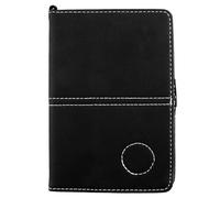 XXHUO Golf Scorecard Holder, Golf Card Holder PU Leather Golf Notebook Accessories For Men Women Waterproof Golf Score Cards Cover Without Yardage Paper Black