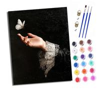 XXHXIE Paint by Numbers for Adults Painting by Number Kits On Canvas Freedom and Soul DIY Craft Art Painting Kit Acrylic Pigment Drawing Paintwork for Gift Home Wall Decor 40x50cm with Frame