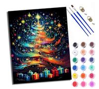 XXHXIE Paint by Numbers Kits for Adults Painting Kits for Beginners On Clear Symbols Colored Canvas Image of The Virgin Mary Praying Acrylic Pigment Drawing Paintwork for Home Wall Decor Frameless