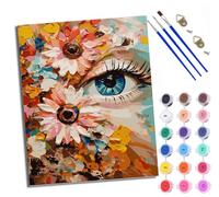 XXHXIE Paint by Numbers Paint by Numbers for Adults Beginners 40 x 50 cm Abstract Moonlight Unicorn Adults Paint by Numbers with Paint Brushes DIY Painting for Home Decoration Without Frame