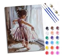 XXHXIE Paint by Numbers Paint by Numbers for Adults Beginners 40 x 50 cm Sea Turtles in The sea Adults Paint by Numbers with Paint Brushes DIY Painting for Home Decoration Without Frame