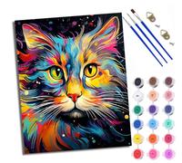 XXHXIE Paint by Numbers Paint by Numbers for Adults Beginners 40 x 50 cm Yellow Rose Moonlight Adults Paint by Numbers with Paint Brushes DIY Painting for Home Decoration Without Frame