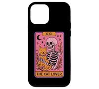 XXI The Cat Lover Skeleton Tarot Card Case for iPhone 12 mini