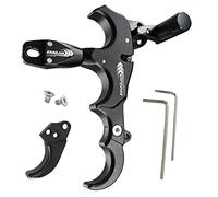 xxiaojun Composite Spring and Arrow Release, 3 or 4 Finger Handle, Thumb Release for Aluminum Alloy Composite Spring Accessories, Adjustable Sensitivity, Sports Competition...