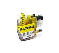 XXINGYULI Capacity Compatible Ink Cartridge LC401XL Compatible With Printers MFC-J1010DW MFC-J1012DW MFC-J1170DW 401XL(1 PCS YELLOW)