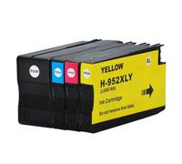 XXINGYULI Compatible 952XL Ink Cartridge Compatible With 952 And 956 Officejet Pro Printers 7740 8210 8216 8702 8710 8715 8720 8725 8730 8740 7720(1 SET (4 PCS))