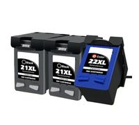XXINGYULI Compatible Ink Cartridge Compatible With 21 22 HP21 XL Deskjet F2180 F2200 F2280 F4180 F300 F380 380 D2300 Printer(3pcs)