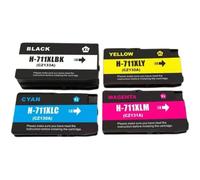 XXINGYULI Compatible Ink Cartridge Compatible With 711 HP711 Compatible With DesignJet T120 T520 Printer Models CZ130A CZ131A CZ132A CZ133A(1set)