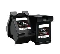 XXINGYULI Compatible Ink Cartridge Replacement Compatible With 67 XL Compatible With Deskjet Plus 4140 4152 4155 4158 1225 2732 2752 Printers(2 Black)