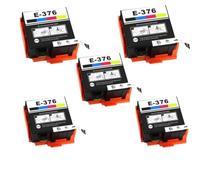 XXINGYULI Compatible Ink Cartridge With Chip For PictureMate PM-525 T3760 T376 Series(5 PIECES)