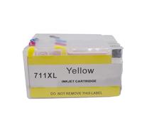 XXINGYULI Compatible Refill Ink Cartridge Compatible With 711 With Resettable Chip Compatible With DesignJet T120 T520 Printer Model 711XL