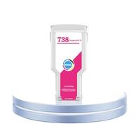 XXINGYULI HW.Compatible Ink Cartridge 300ML Compatible With DesignJet T850 T950 Full Pigment Ink With Stable Chip Compatible With 738(HP738 -M- 300ML)