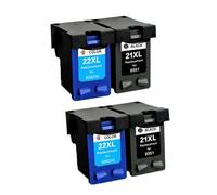 XXINGYULI Replacement Ink Cartridge 21XL 22XL Compatible With 21 HP21 Compatible With Deskjet F380 F2180 F2280 F4180 F4100 F2100 F2200 F300 Printers(2SET)