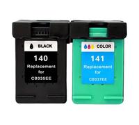 XXINGYULI Vilaxh 140XL 141XL Compatible Re-Manufactured Ink Cartridge Compatible With Photosmart C4583 C4283 C4483 C5283 D5363 Replacement Compatible With 140 141(1 Black 1 Color)