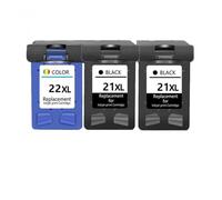 XXINGYULI Yield Compatible Ink Cartridge 21 22 XL Replacement Compatible With 21XL 22XL Compatible With Deskjet F2180 F2280 F4180 F2200 F380 380 Printer(2BK 1COLOR)