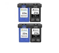 XXINGYULI Yield Compatible Ink Cartridge 21 22 XL Replacement Compatible With 21XL 22XL Compatible With Deskjet F2180 F2280 F4180 F2200 F380 380 Printer(2BK 2COLOR)
