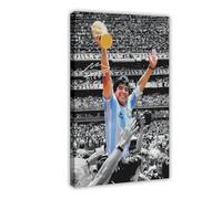 XXIONPPF Diego Maradona Canvas Poster Bedroom Decor Landscape Office Room Decor Gift 12x18inch(30x45cm)