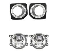 Xxiucj Car front fog lamp For Land For Rover For Freelander 2 LR2 2013-2016 Fog Lights Cover Frame Grille Bezel Headlight LED Foglight(1LED and Covers)