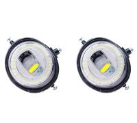 Xxiucj Car front fog lamp For Mazda For MX-5 MX5 For Miata Roadster 2006-2015 2 Pieces Car Angel Eye LED Fog Light DRL Daytime Runing Lamp(Style 9)