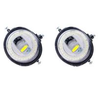 Xxiucj Car front fog lamp For Mazda For MX-5 MX5 For Miata Roadster 2006-2015 2 Pieces Car Angel Eye LED Fog Light DRL Daytime Runing Lamp(Style 3)