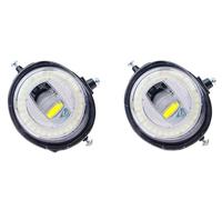 Xxiucj Car front fog lamp For Mazda For MX-5 MX5 For Miata Roadster 2006-2015 2 Pieces Car Angel Eye LED Fog Light DRL Daytime Runing Lamp(Style 10)