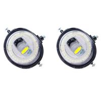 Xxiucj Car front fog lamp For Mazda For MX-5 MX5 For Miata Roadster 2006-2015 2 Pieces Car Angel Eye LED Fog Light DRL Daytime Runing Lamp(Style 8)