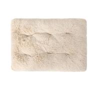 XXIUDEE Dog Bed Large, Orthopedic Dog Bed, Anti-Anxiety Pet Crate Mat Pad with Non-Slip Bottom, Small Medium Large Size Pet Mattress Mat for Kitty Puppy (93 * 65 * 12cm,Off White)
