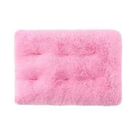 XXIUDEE Dog Bed Large, Orthopedic Dog Bed, Anti-Anxiety Pet Crate Mat Pad with Non-Slip Bottom, Small Medium Large Size Pet Mattress Mat for Kitty Puppy (64 * 48 * 12cm,Pink)