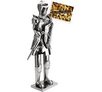 BRUBAKER XXL Knight With Sword and Shield - 23 Inches - Wine Bottle Holder Stand Rack Home Kitchen Decoration with Gift Card