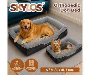 (XXL/119 cm x 84 cm x 25 cm) Skylos Orthopaedic Dog Bed Washable Large Pet