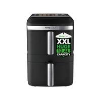 XXL 12.4L Stacked Dual Basket KönigChef Double Drawer Vertical Family Air Fryer, 2800W, FRY FORCE 360°, 10 Presets, Match & Sync, LED Touch Display - ZHAF-968A