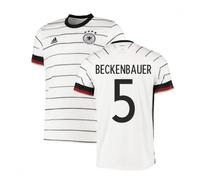 Germany Men's Mens 2020 - 2021 Home Adidas Football Shirt - Beckenbauer 5 in White | Size: 2XL Germany White 2XL